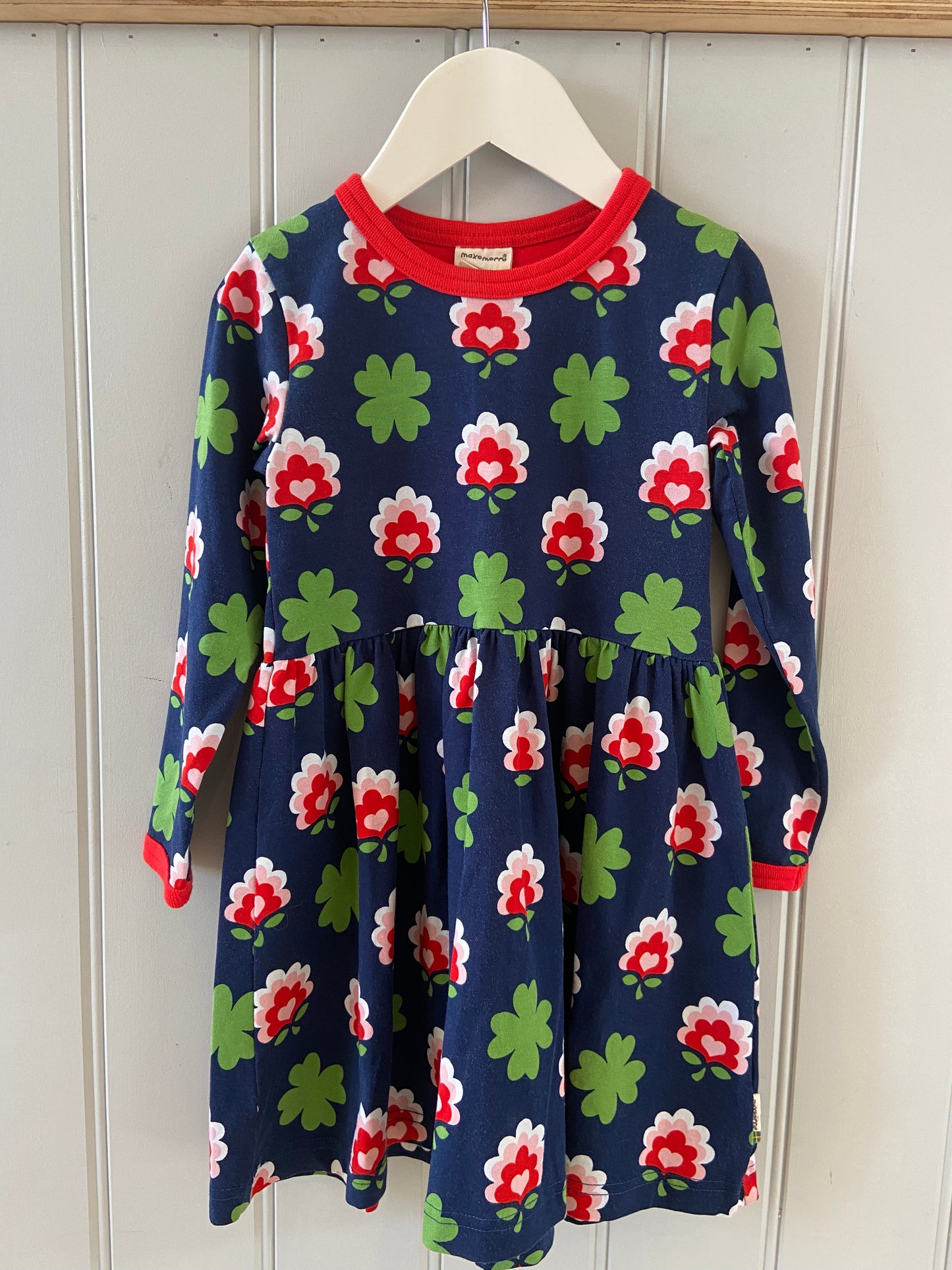 Pre-loved Clover Print Dress by Maxomorra