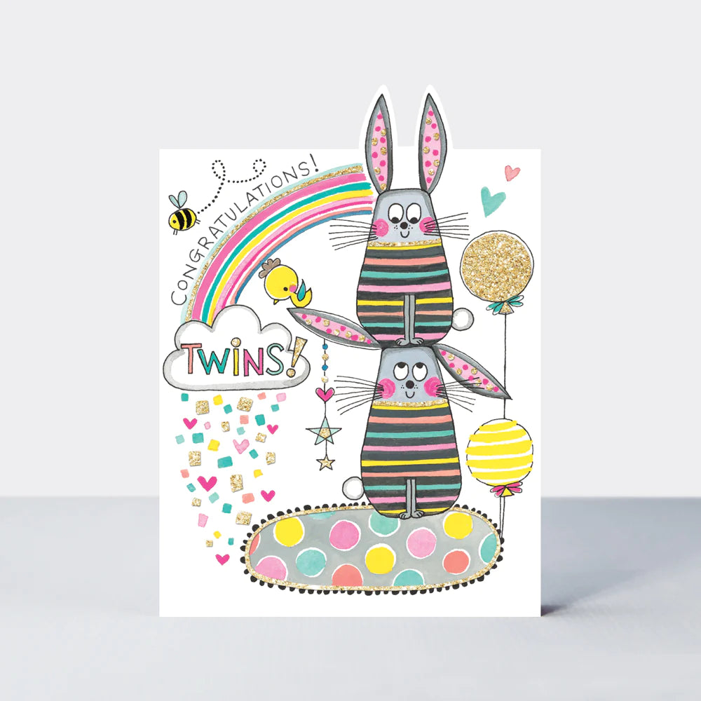 congratulations twins card by rachel ellen at whippersnappers
