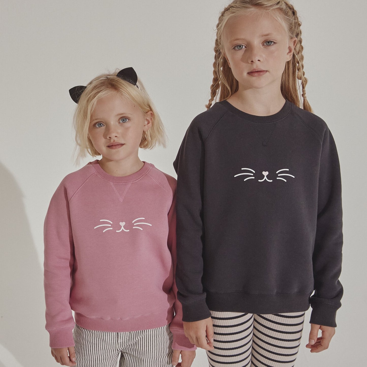 BOB & BLOSSOM PINK CAT SWEATSHIRT AT WHIPPERSNAPPERS ONLINE