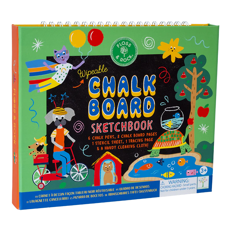 floss and rock pets chalkboard sketchbook