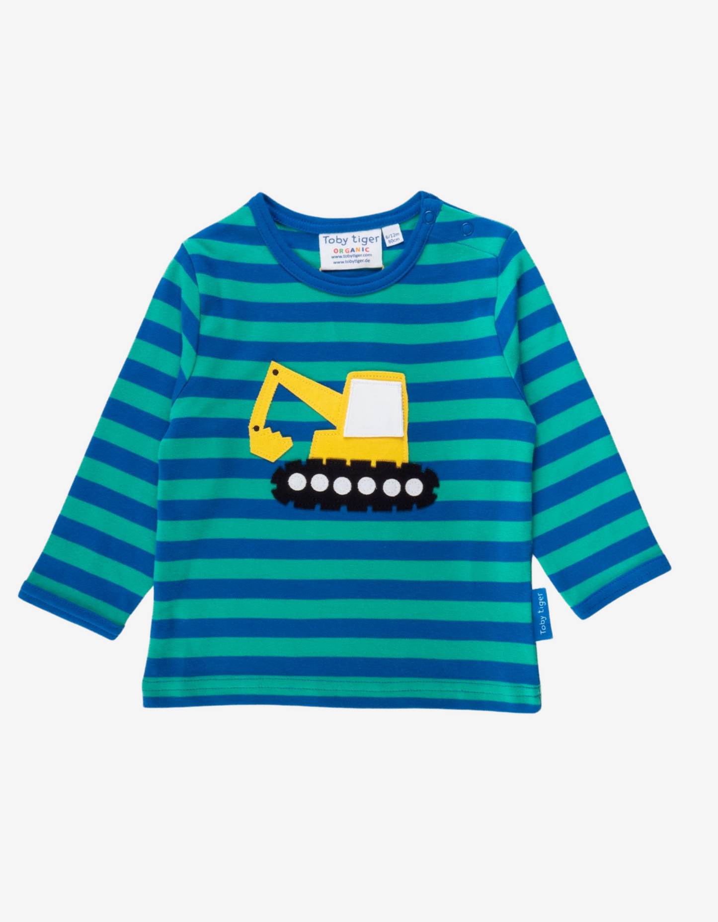 Toby Tiger Digger Applique T-Shirt
