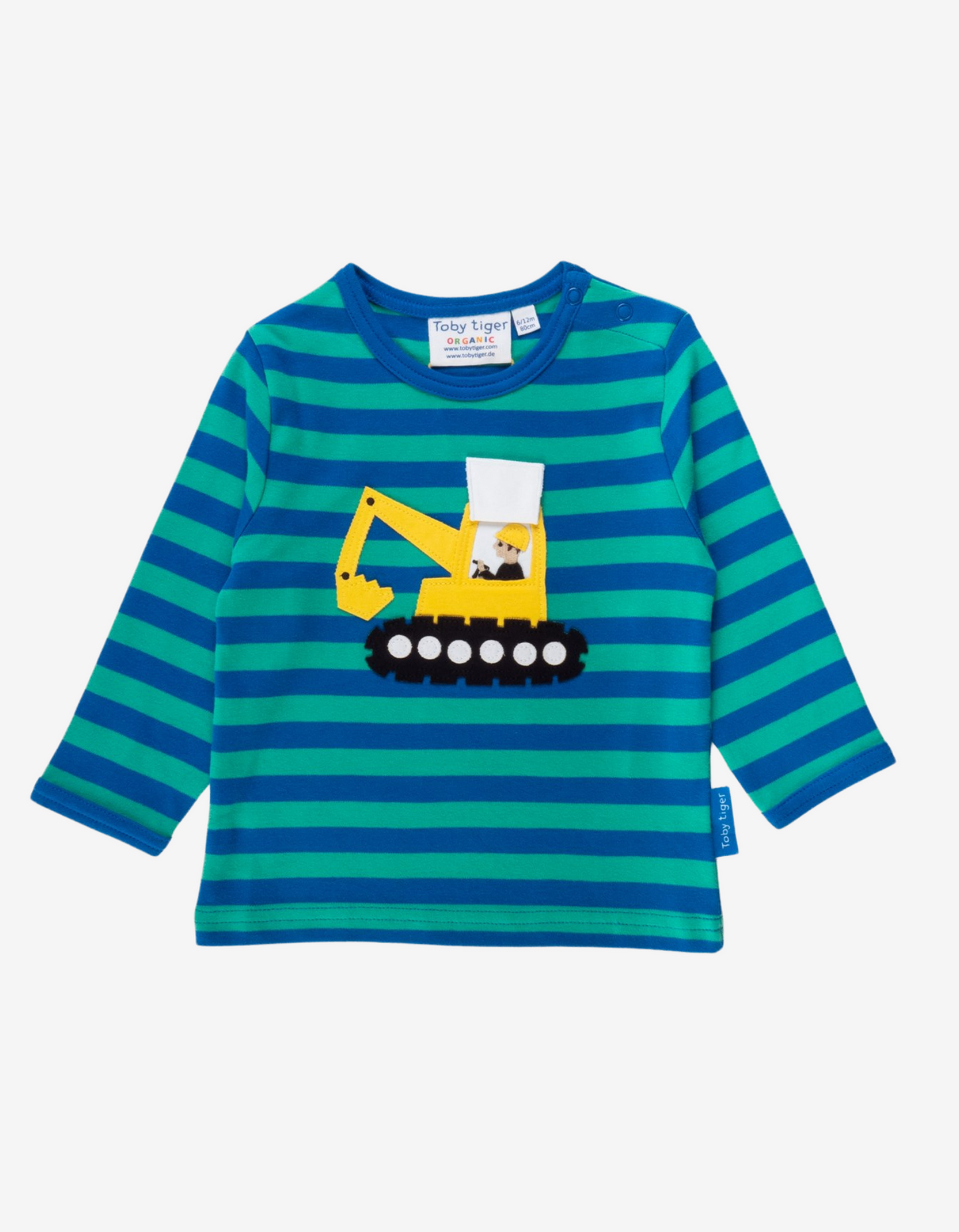 Toby Tiger Digger Applique T-Shirt