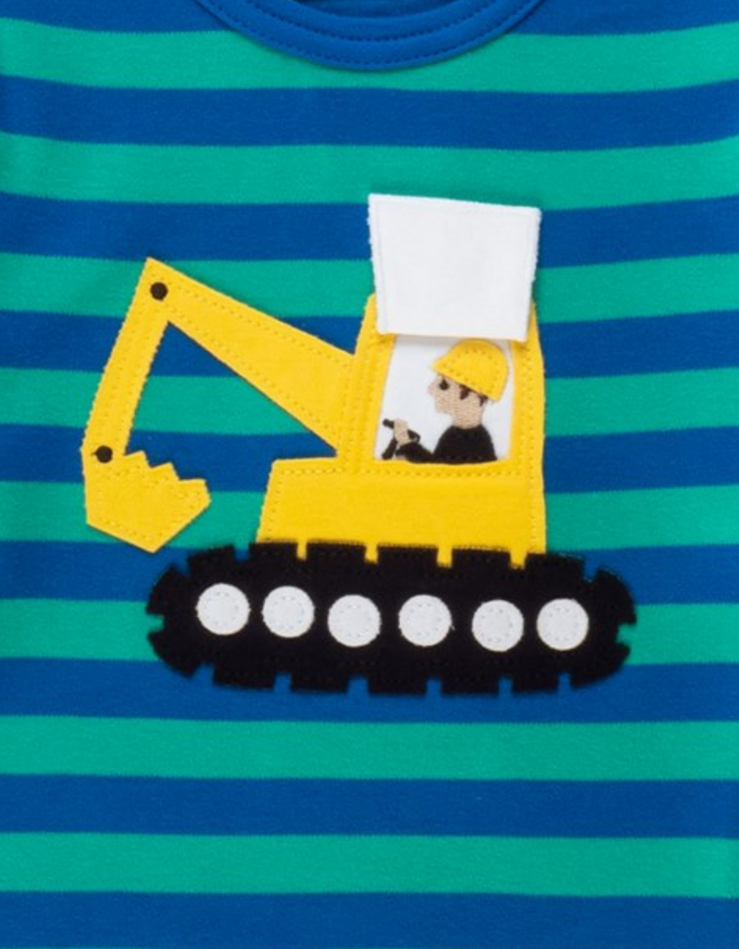 Toby Tiger Digger Applique T-Shirt
