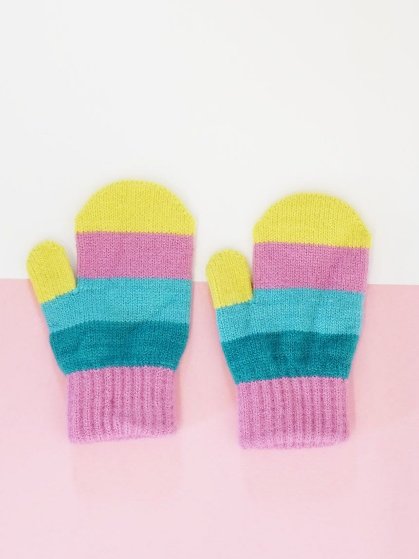 Blade & Rose Pastel Stripe Mittens