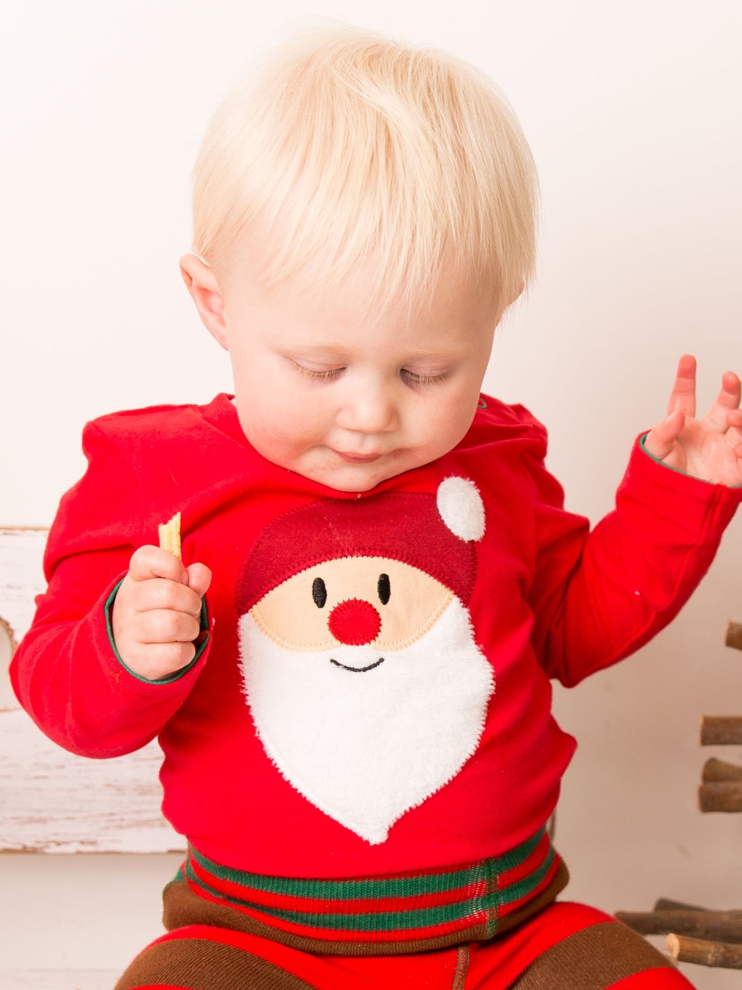 blade & rose santa applique top at whippersnappers online