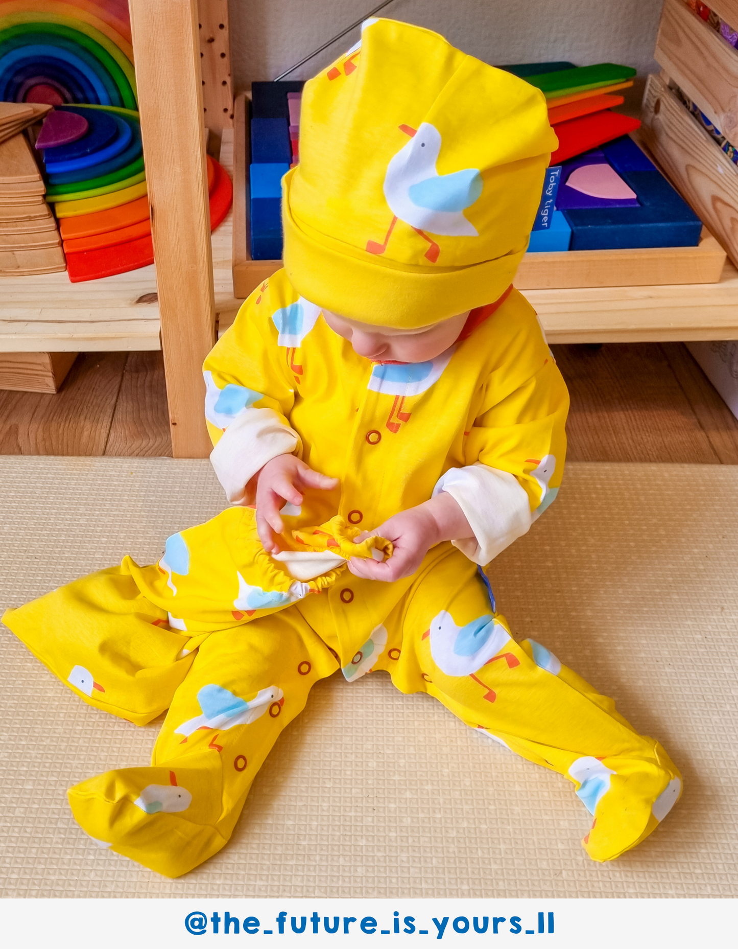 toby tiger yellow seagull print gift set at whippersnappers online