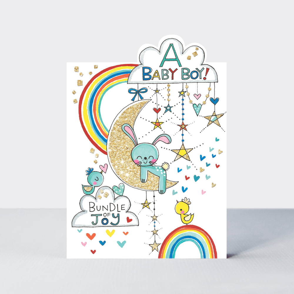 Rachel Ellen Congratulations Baby Boy Card