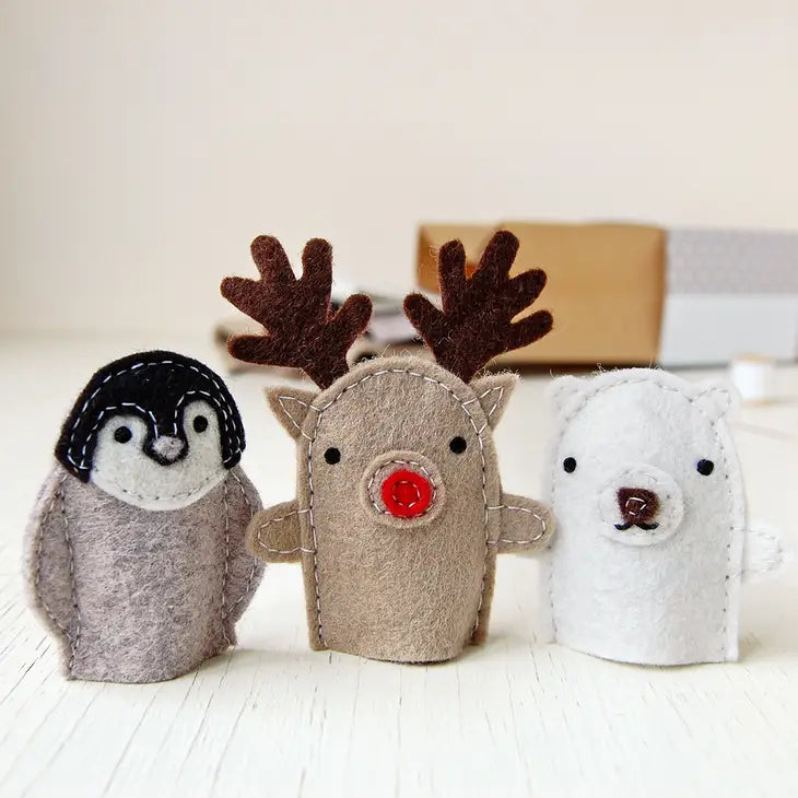 Clara & Macy Make Your Own Winter Finger Puppets Kit
