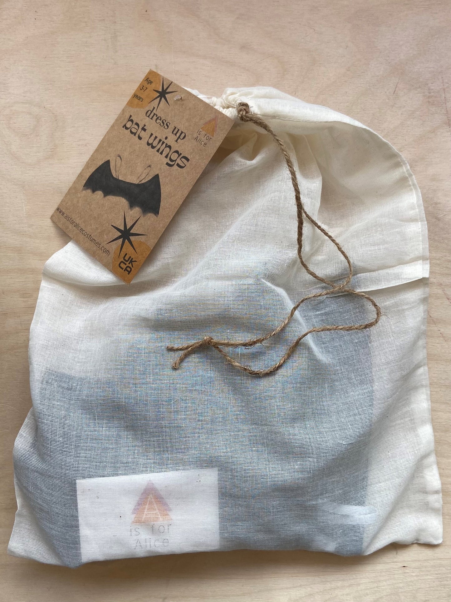 a is for alice bat wings packaging at whippersnappersonline