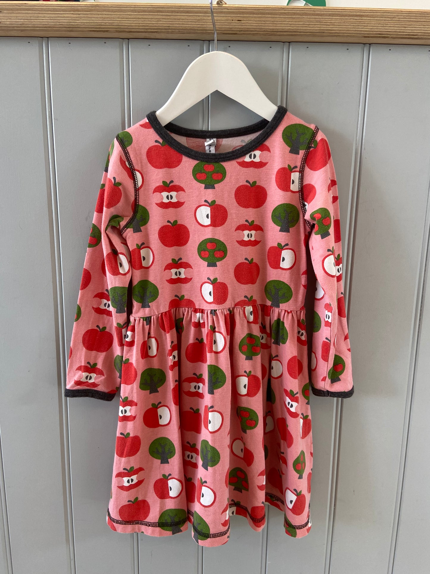 Pre-loved Apple Print Dress by Maxomorra