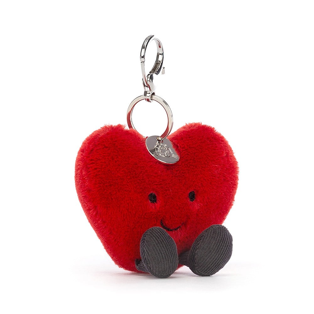 jellycat amuseable heart bag charm at whippersnappers