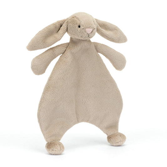 bashful bunny beige comforter by jellycat baby at whippersnappers online