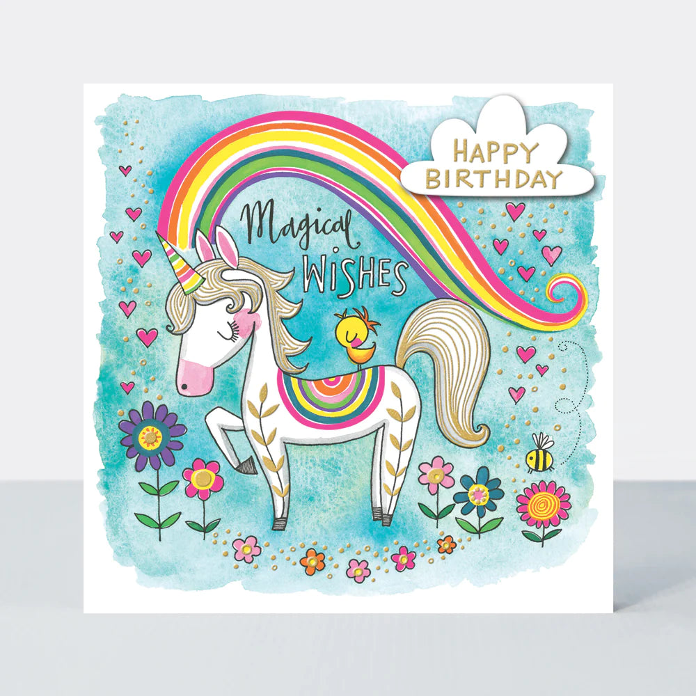 rachel ellen unicorn birthday card