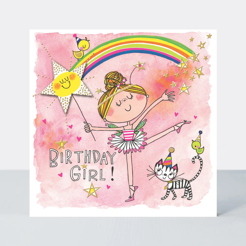 rachel ellen ballerina birthday card