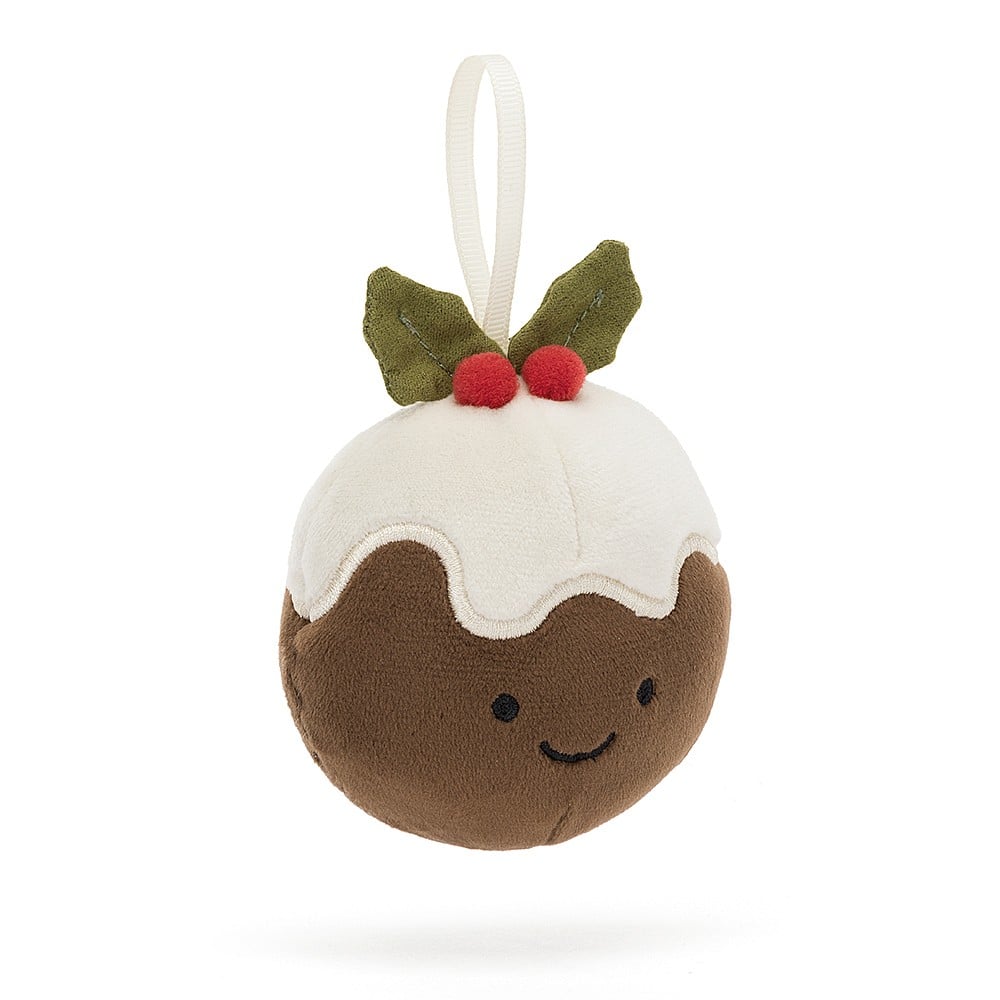 jellycat festive folly christmas pudding christmas tree decoration at whippersnappers online