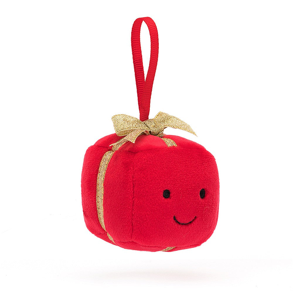 jellycat festive folly christmas present tree decoration at whippersnappers online