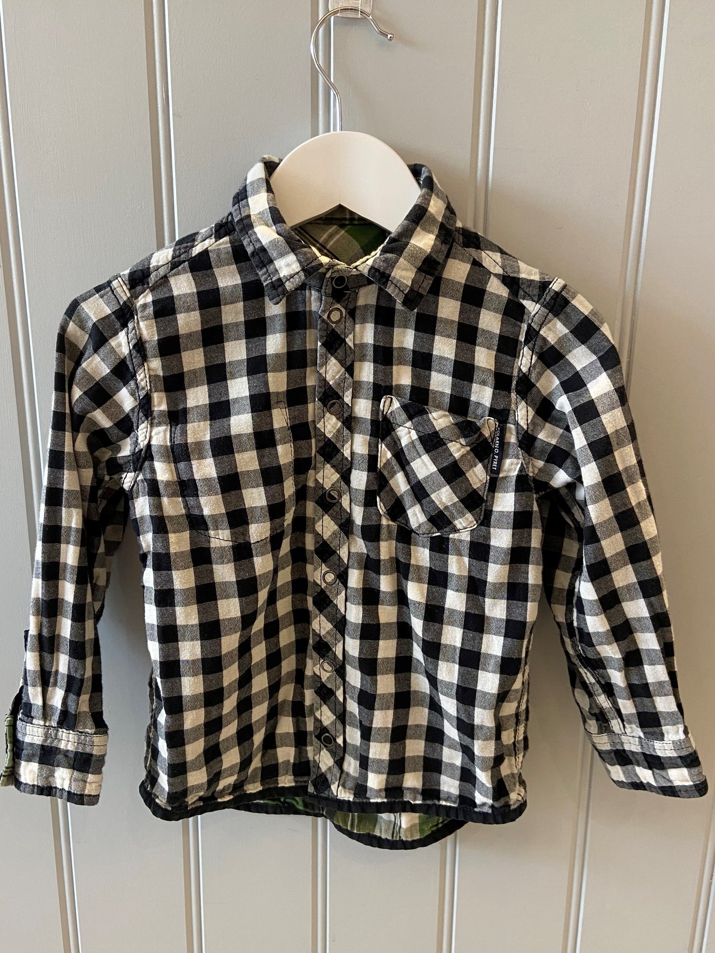 Pre-loved Reversible Checked Shirt by Polarn O.Pyret