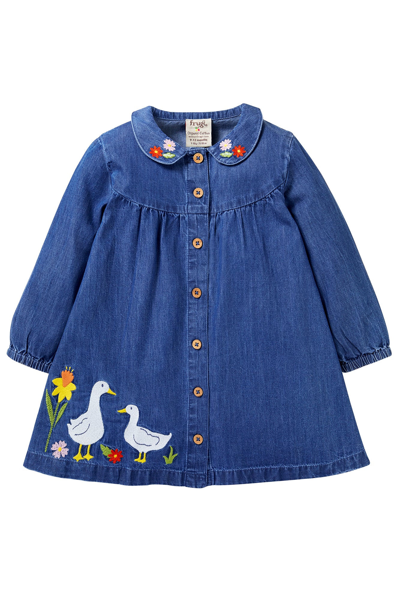 frugi emma chambray duck dress at whippersnappers online