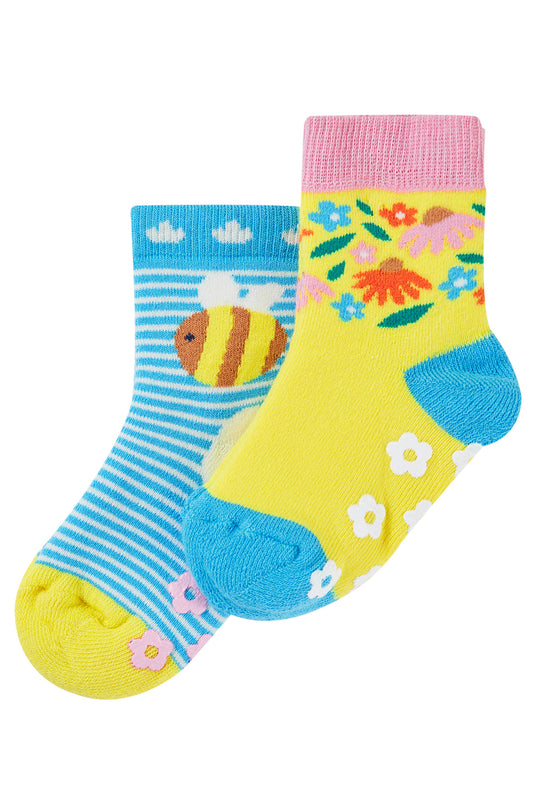 frugi bumblebee grippy socks at whippersnappers online