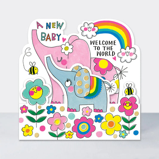 rachel ellen new baby card