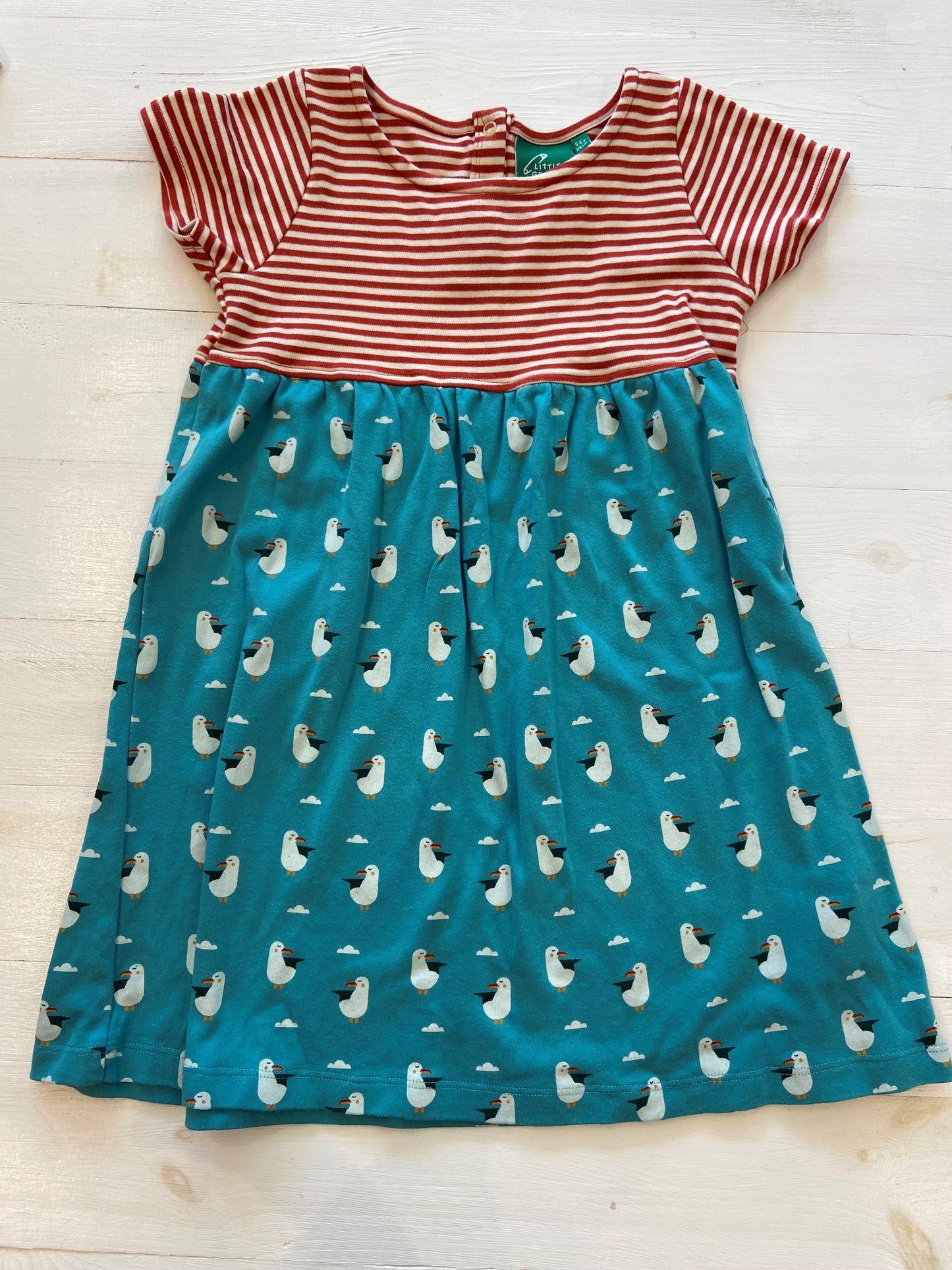 Pre-loved Seagull Print Dress by Little Green Radicals