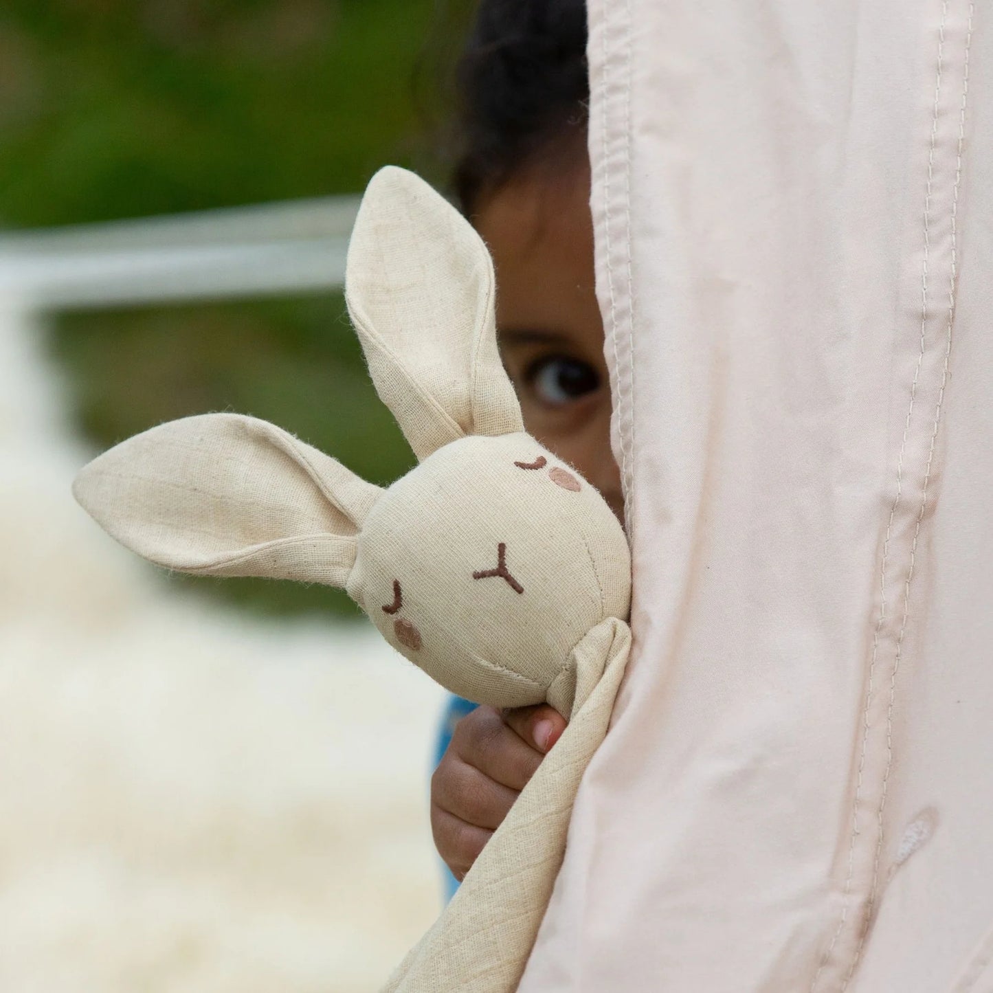 muslin bunny comforter by little green radicals at whippersnappers