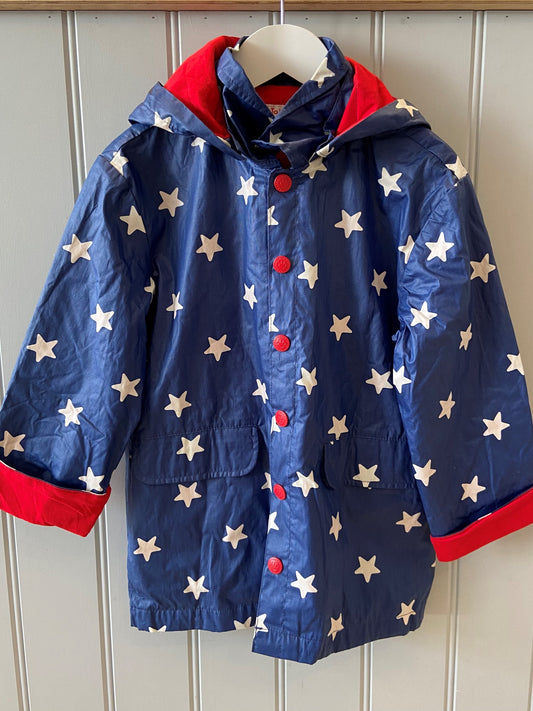 Pre-loved Star Print Raincoat by Toby Tiger