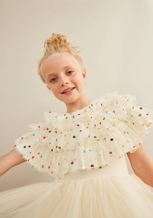 bob & blossom vanilla spot cape at whippersnappers online
