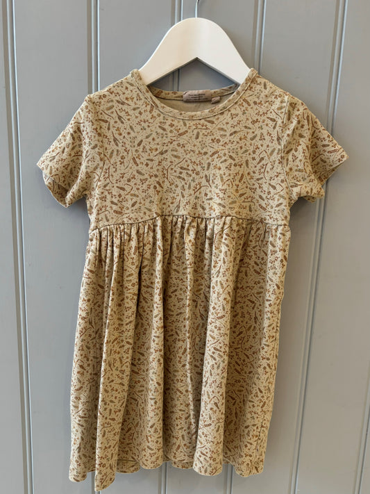 Pre-loved Natural Print Dress by Wheat