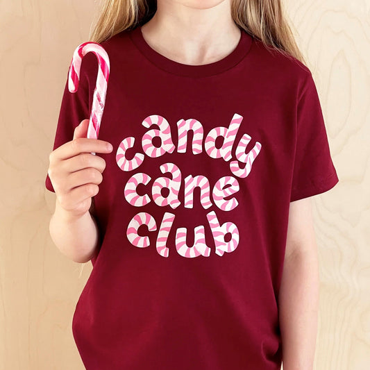 candy cane club t shirt by alphabet bags at whippersnappers online