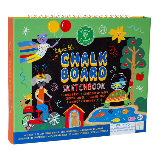 floss and rock pets chalkboard sketchbook