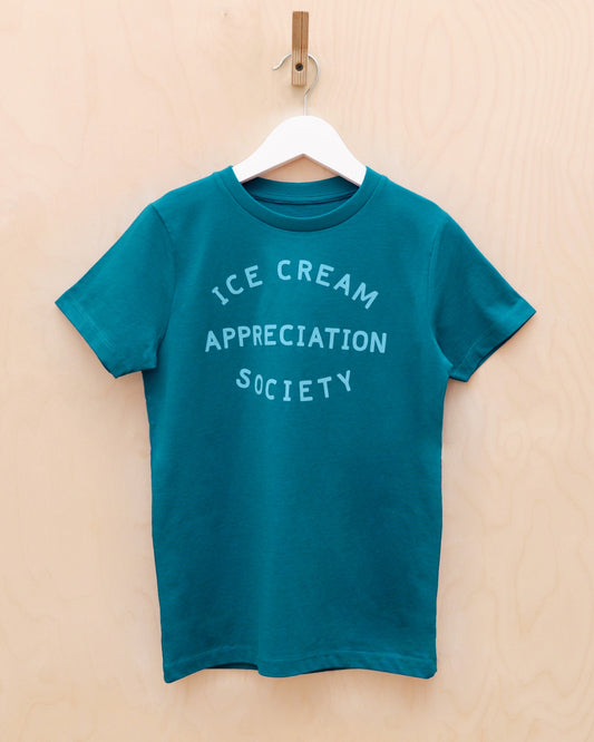 OCEAN BLUE ICE CREAM APPRECIATION SOCIETY LOGO TEE AT WHIPPERSNAPPERS ONLINE