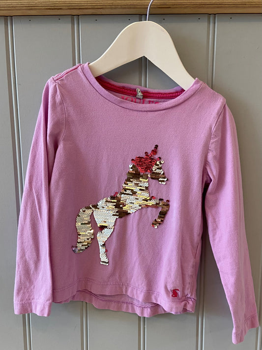 Pre-loved Unicorn Top by Joules