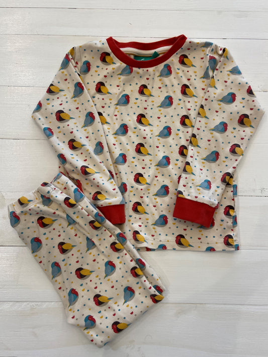 Pre-loved Rainbow Robins PJs by Little Green Radicals