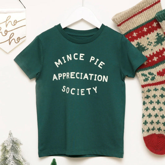 mince pie appreciation society tee by alphabet bags at whippersnappers online 