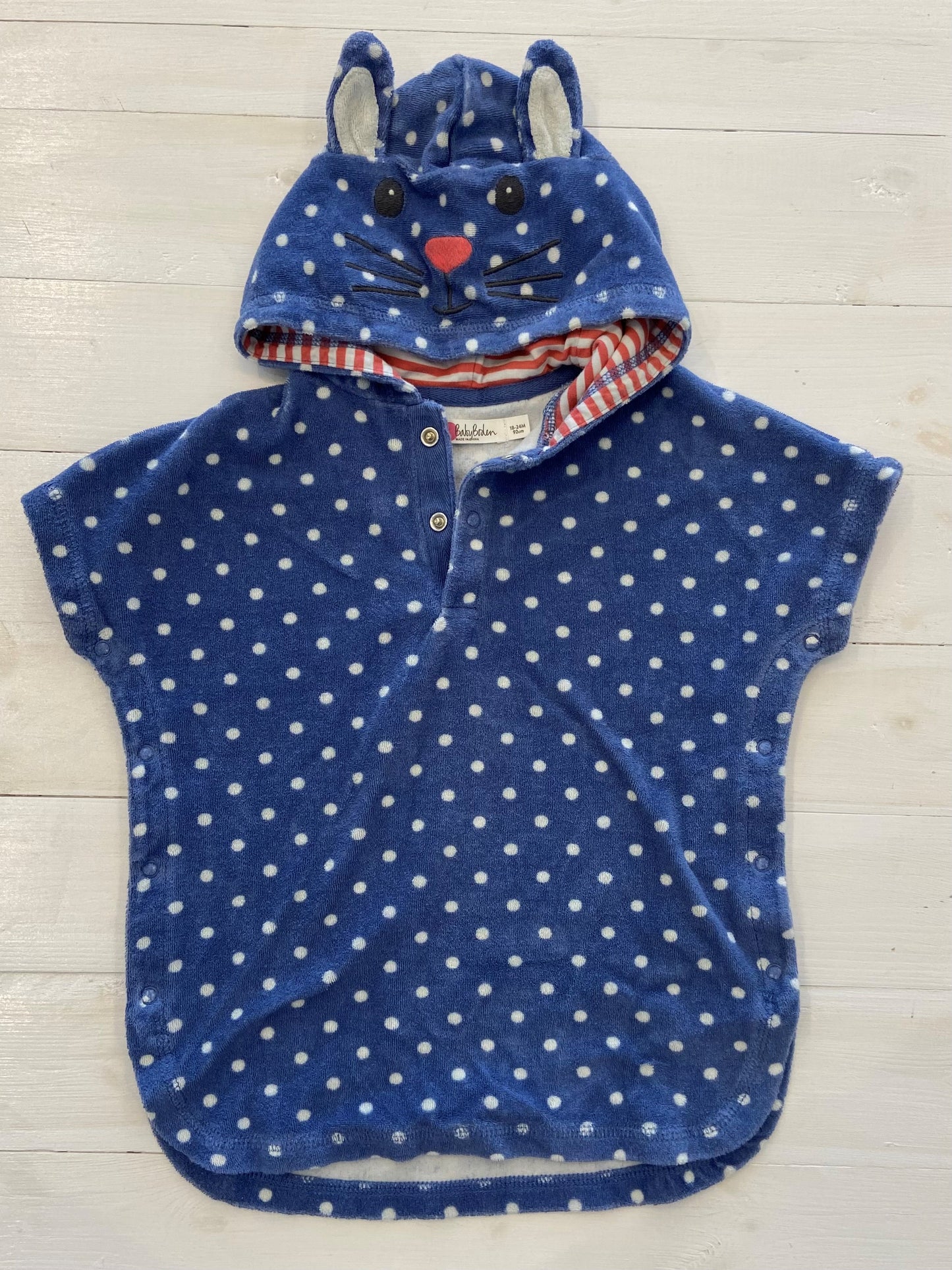 Pre-loved Toweling Beach Robe by Mini Boden