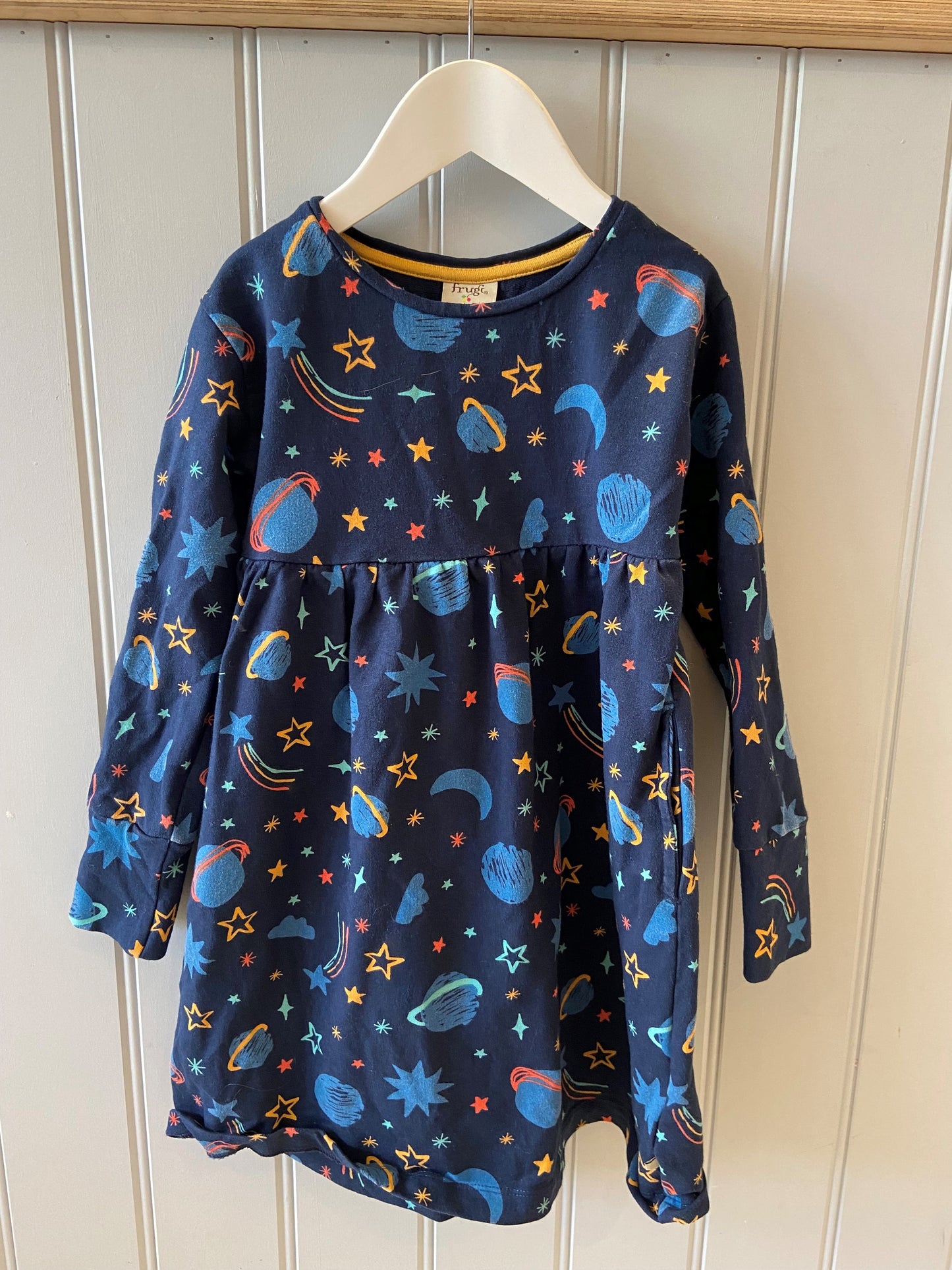Pre-loved Space Print Dress by Frugi