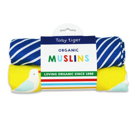 toby tiger seagull print muslin set at whippersnappers online