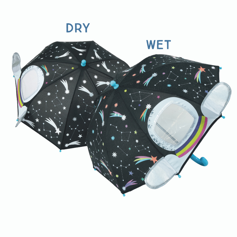 colour changing space umbrella with clear viewing panel