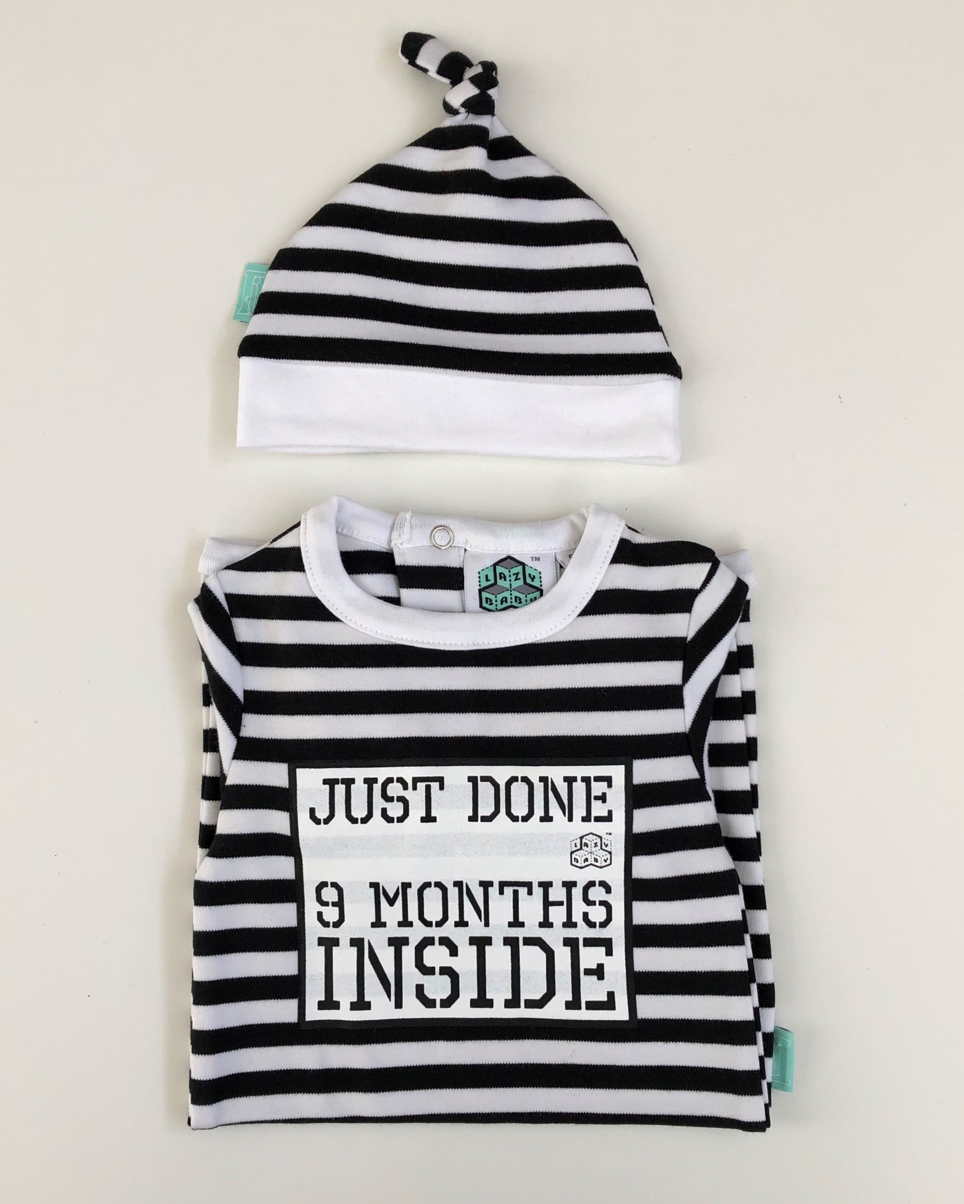 Just Done 9 Months Inside Babygrow and matching hat