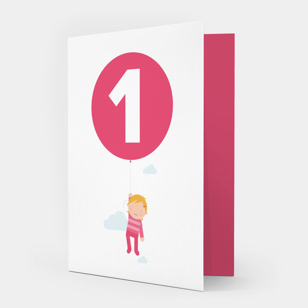 showler & showler first birthday girl card at whippersnappers online