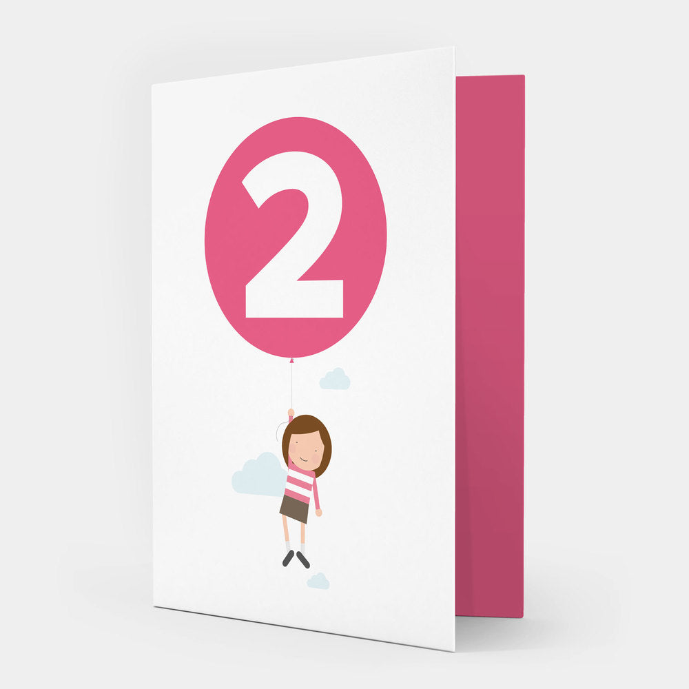 two today birthday girl card by showler & showler at whippersnappers online
