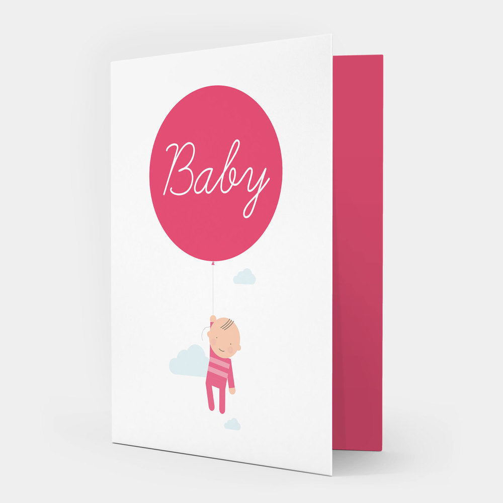 showler & showler pink babu girl card at whippersnappers online