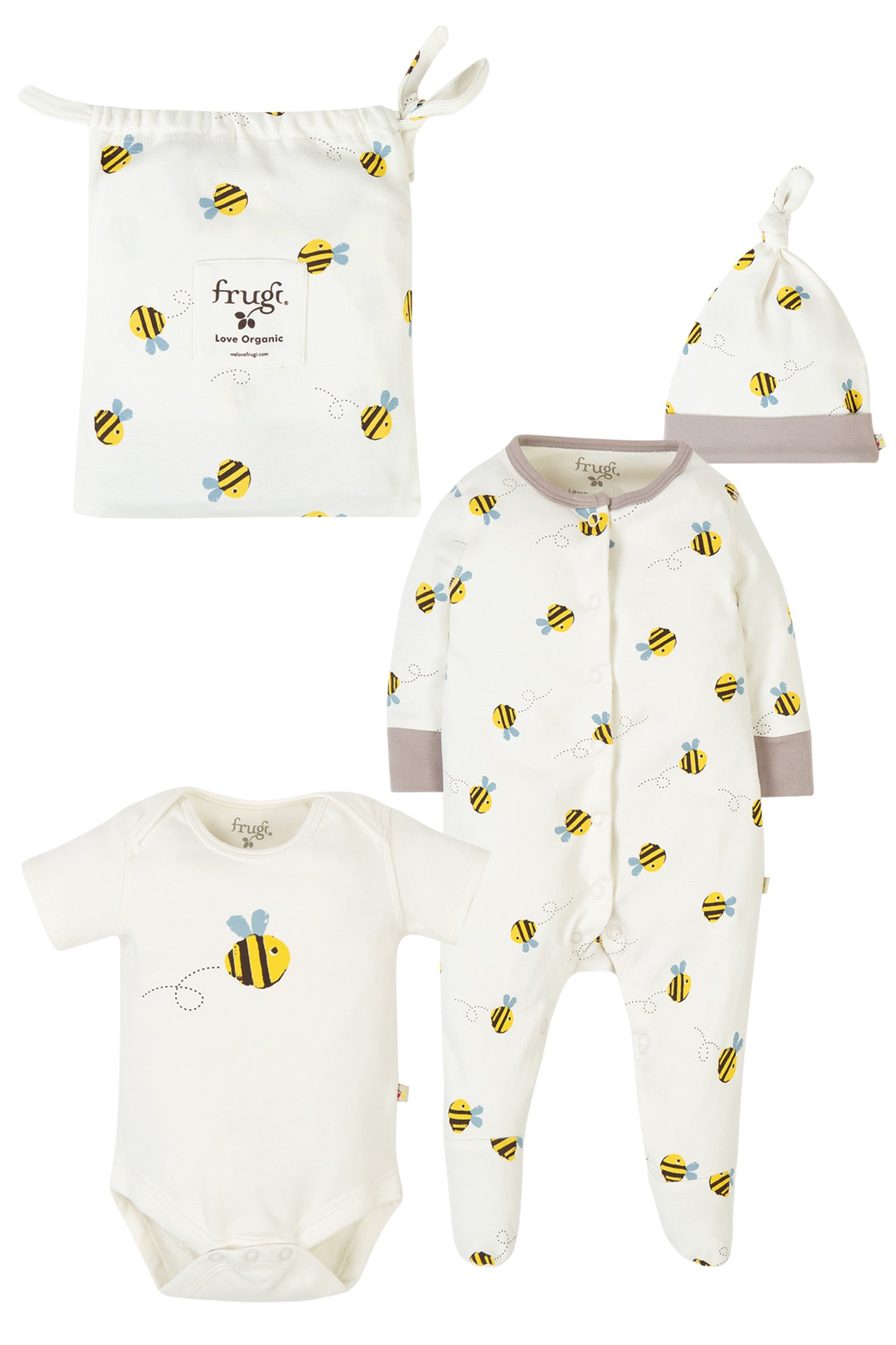 Frugi Buzzy Bee Baby Gift Set