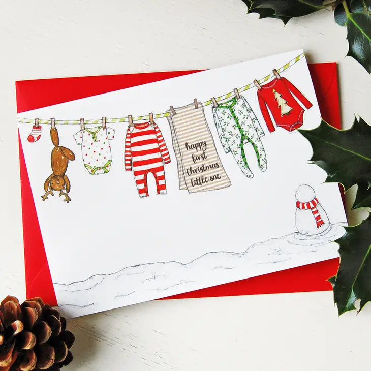 baby's first christmas card by clara & macy at whippersnappersonline