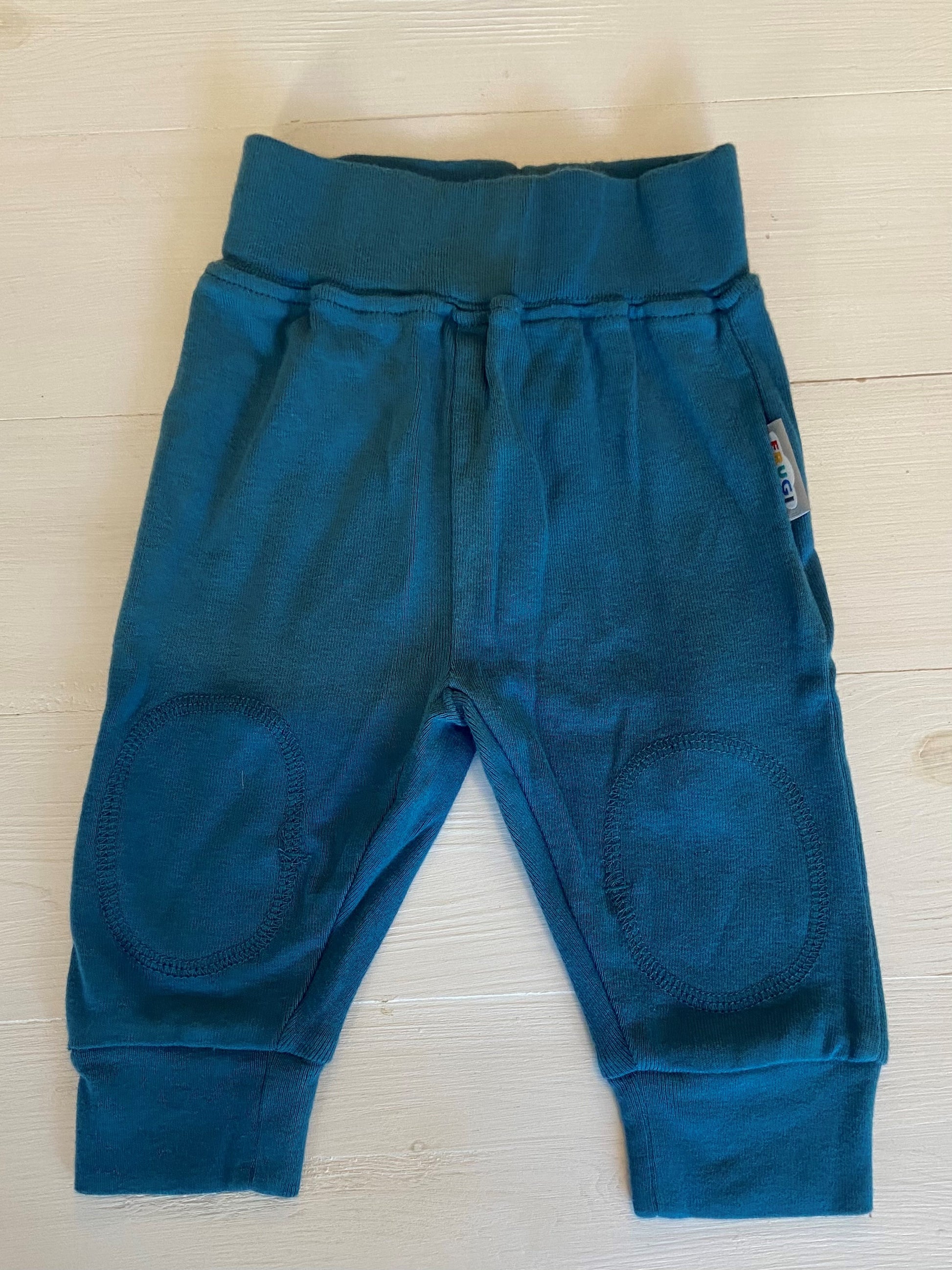 seconds steel blue cuffed legging by frugi at whippersnappersonline