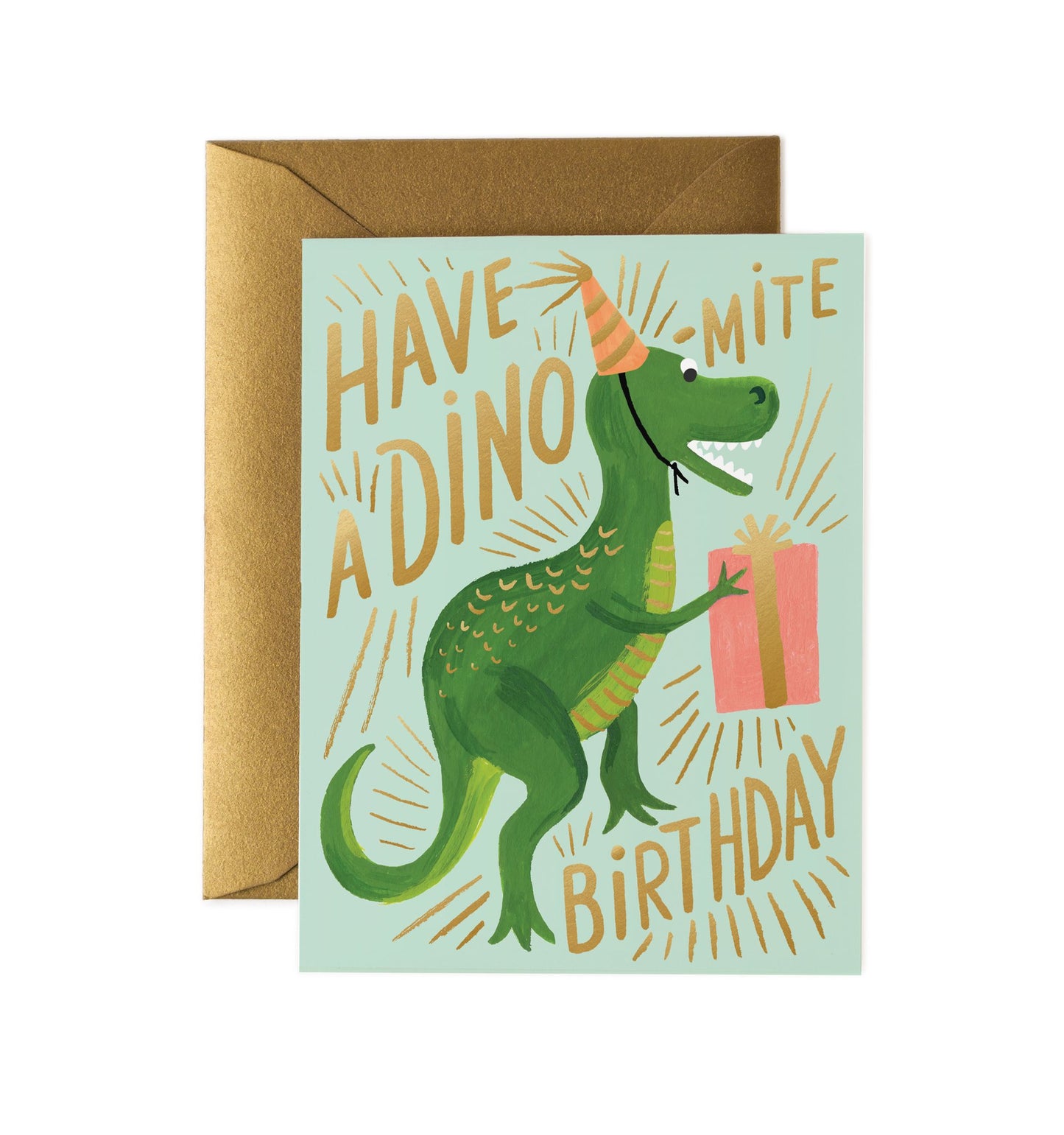 Have a dino-mite Birthday birthday card by Rifle Card Co.