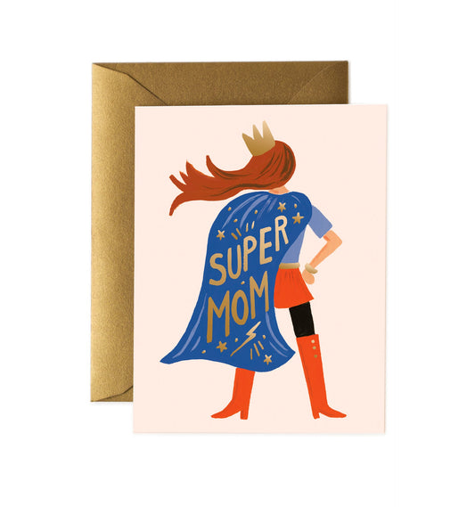 Super Mum mother's day card by Rifle Card Co.