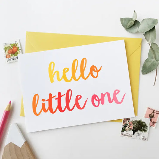 hello little one baby card by clara and macy at whippersnappersonline