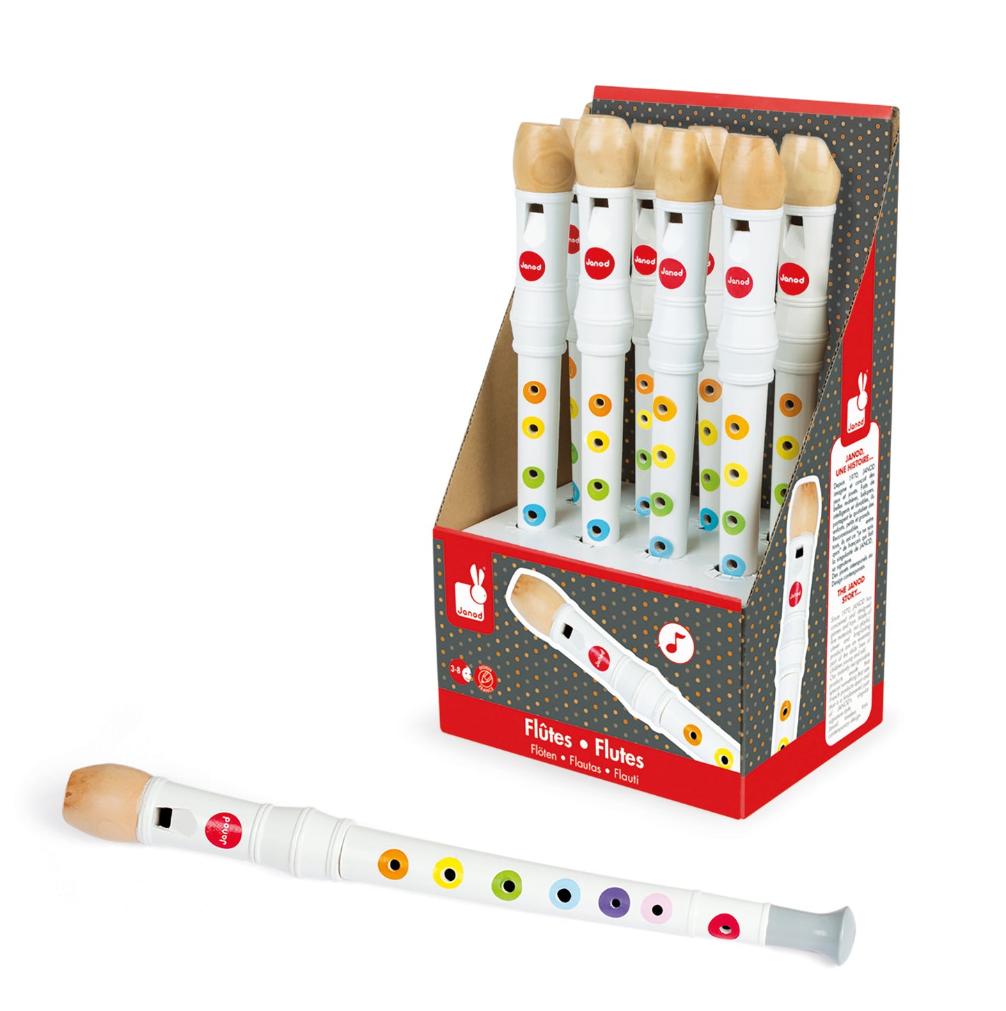 Janod Confetti Flute - Whippersnappers Online
